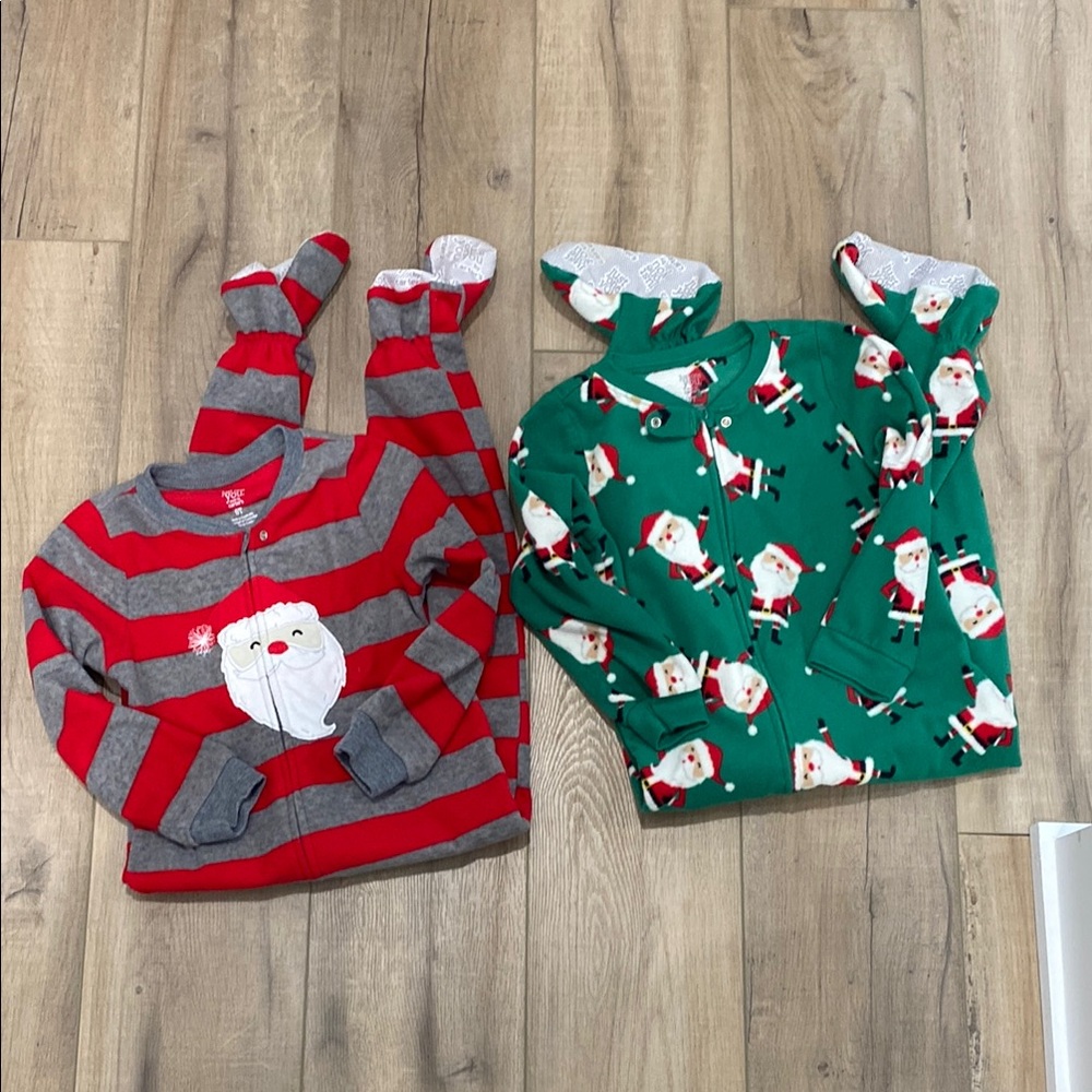 Carter's Red and Gray Striped Pajama Top